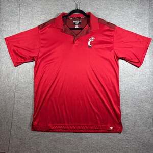 Profile Varsity Polo Mens XLT Red Cincinnati Bearcats Vintage Shoulders Golf